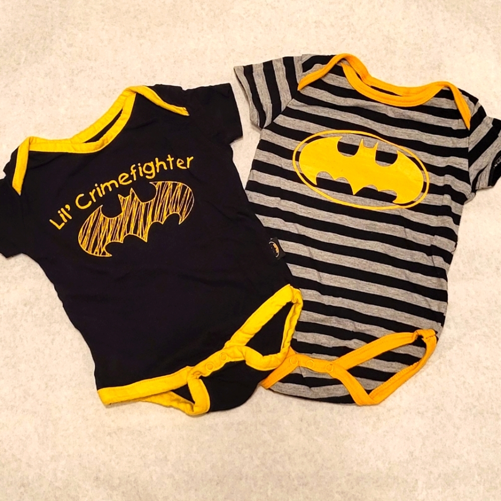 Two Batman onesies/bodysuits